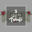 A peaceful, minimalist background of soft grey provides the setting for a striking floral 3 Letter Tribute that spells out MOM in pure white and shades of pink. The three letters are large and substantial, each one formed from a dense bed of white chrysanthemums placed so closely together that they form an almost seamless, cushioned surface. Their small, frilled petals catch the light in subtle ways, giving the letters depth and a sense of gentle softness. The florist has shaped them with care, so the edges of the M-O-M are clear and balanced. At the upper left of the first M, the white base is enriched by a decorative accent: a cluster of bright fuchsia rose, soft pink rosebuds, and finely textured fern leaves, which spill slightly over the edge of the letter and add energy and colour. The central O is more restrained, with only a single pale pink rose resting at its lower edge, a detail that feels personal and intimate rather than showy. The second M mirrors the first in reverse, carrying an identical grouping of fuchsia rose, pastel buds, and fern foliage at its upper right, creating a harmonious rhythm from left to right. A clean white rectangular frame and text overlay sit above the floral design, with the number 3 and the word LETTER in a modern, sans-serif typeface, and the word Tribute beneath, written in looping script that contrasts gently with the straight lines of the letters. Around the edges of the photograph, you can glimpse parts of additional white chrysanthemum letters, also dressed with pink roses and greenery, hinting at full names or words that could be created for a funeral tribute. The mood is one of quiet respect and heartfelt remembrance, much like the personalised funeral flowers families in Stanmore, near places like Stanmore Country Park or along The Broadway, might choose when they wish to honour their mum with a graceful, lettered memorial.