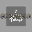 The photograph captures a contemporary interpretation of a seven-letter funeral tribute, set against a calm, mid-grey background that lets the details speak quietly, much like the peaceful green spaces around Stanmore Common. At the heart of the image is a darker grey square, bordered by a slim white frame, giving the impression of a framed announcement or title card. Within it, white text stands out clearly: a large numeral 7 at the top, the word LETTER in smaller, crisply set uppercase sans-serif below, and the word Tribute in a graceful script that sweeps across the lower portion, adding a personal touch. Behind this central square, intentionally out of sharp focus to create a soft depth of field, runs a line of three-dimensional decorative letters forming a seven-letter word. These letters are pale cream or off-white, as though crafted from wood or card, and each one is adorned with tiny clusters of lavender or violet-toned flowers, complemented by delicate sprigs of green foliage. Only parts of the characters-suggesting shapes like O, A, H or N, another A, M, and a final A-are visible around the edges of the central graphic, hinting at a meaningful name or tribute word without fully revealing it. The composition feels reflective and gentle, conveying how families in Stanmore might choose a special name or meaningful word to honour a loved one. The blend of subtle grey tones, refined typography, and floral embellishment illustrates the idea of custom seven-letter tributes, where each letter can be thoughtfully decorated to suit a funeral, memorial service, or celebration of life.
